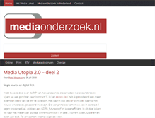 Tablet Screenshot of mediaonderzoek.nl